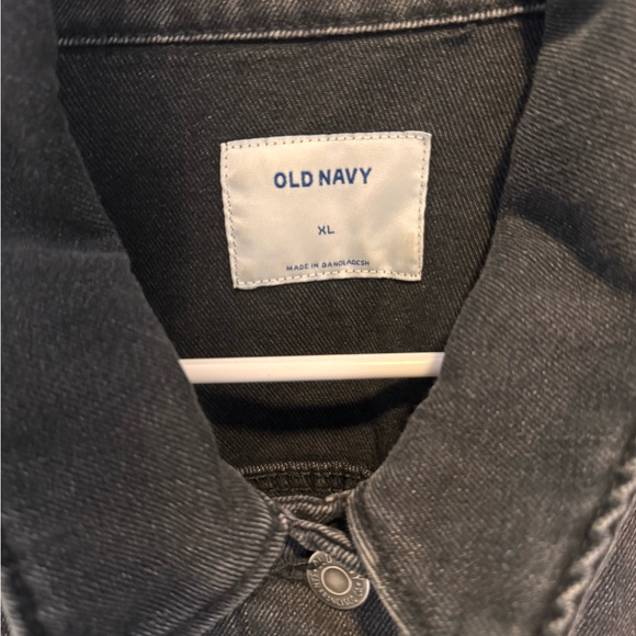 Old Navy Women's Charcoal Jean Jacket - Picture 3 of 3
